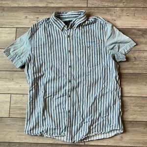 Striped denim button-up!